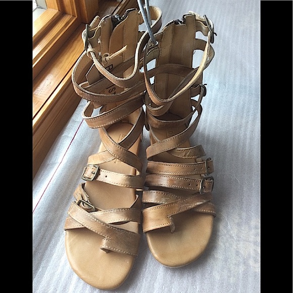 Bed Stu Seneca Gladiator SANDAL Tan Rustic 7M Hippie BOHO Cowgirl - Picture 13 of 16